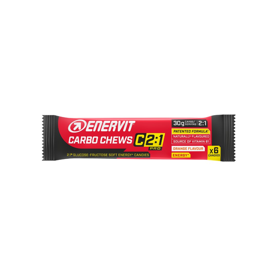 Produktbild ENERVIT C2:1 Carbo Chews Orange, 30 x 34 g(6 candies)